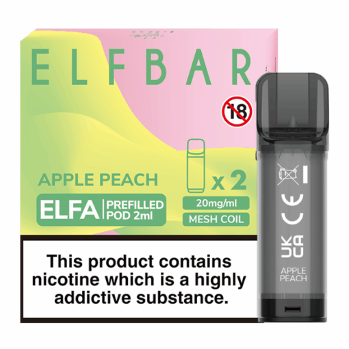 Apple Peach ELFA Pods by Elf Bar | Pre-filled Pods