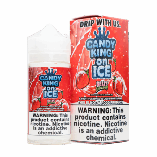 Belts Strawberry On ICE by Candy King | 100ml Shortfill