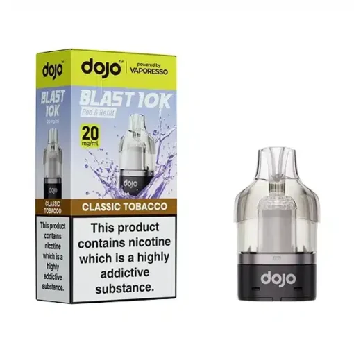 Classic Tobacco by Dojo Blast 10K Prefilled Pod | 10'000 Puff