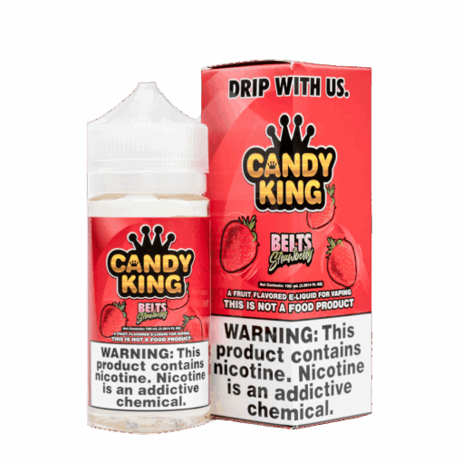 Belts Strawberry by Candy King | 100ml Shortfill