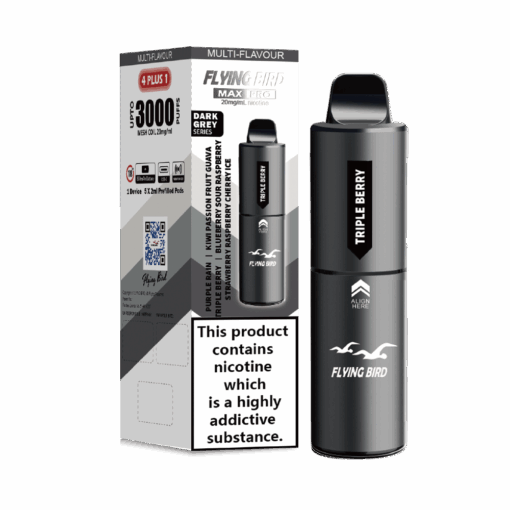 Dark Grey Series by Flying Bird Max Pro 3000 Puff