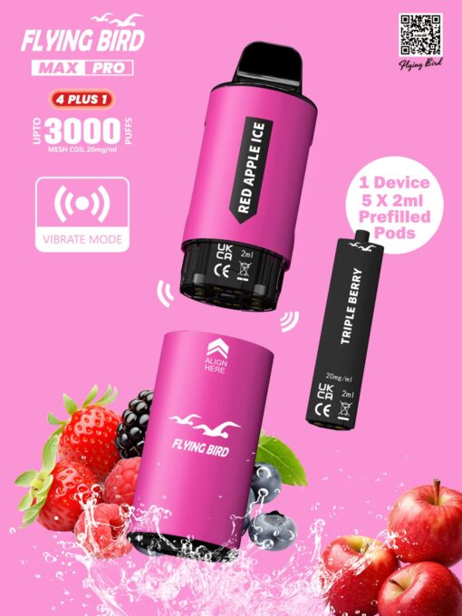 Pink Series by Flying Bird Max Pro 3000 Puff - Image 3
